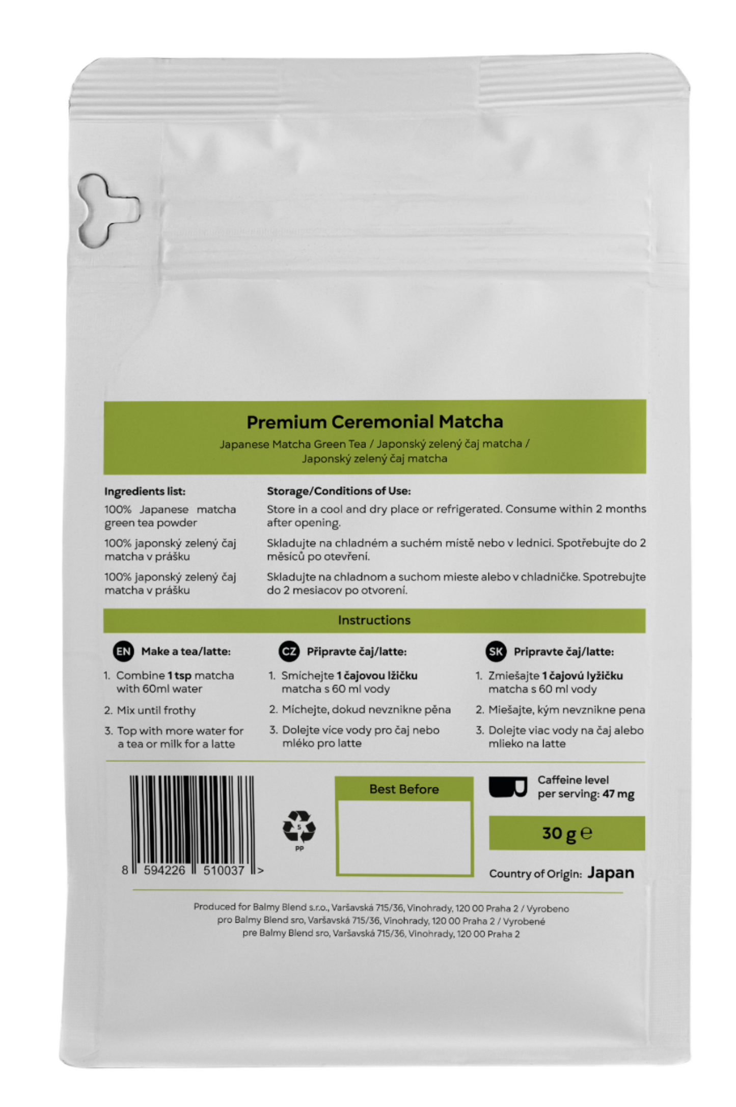 Premium Ceremonial Matcha 30g