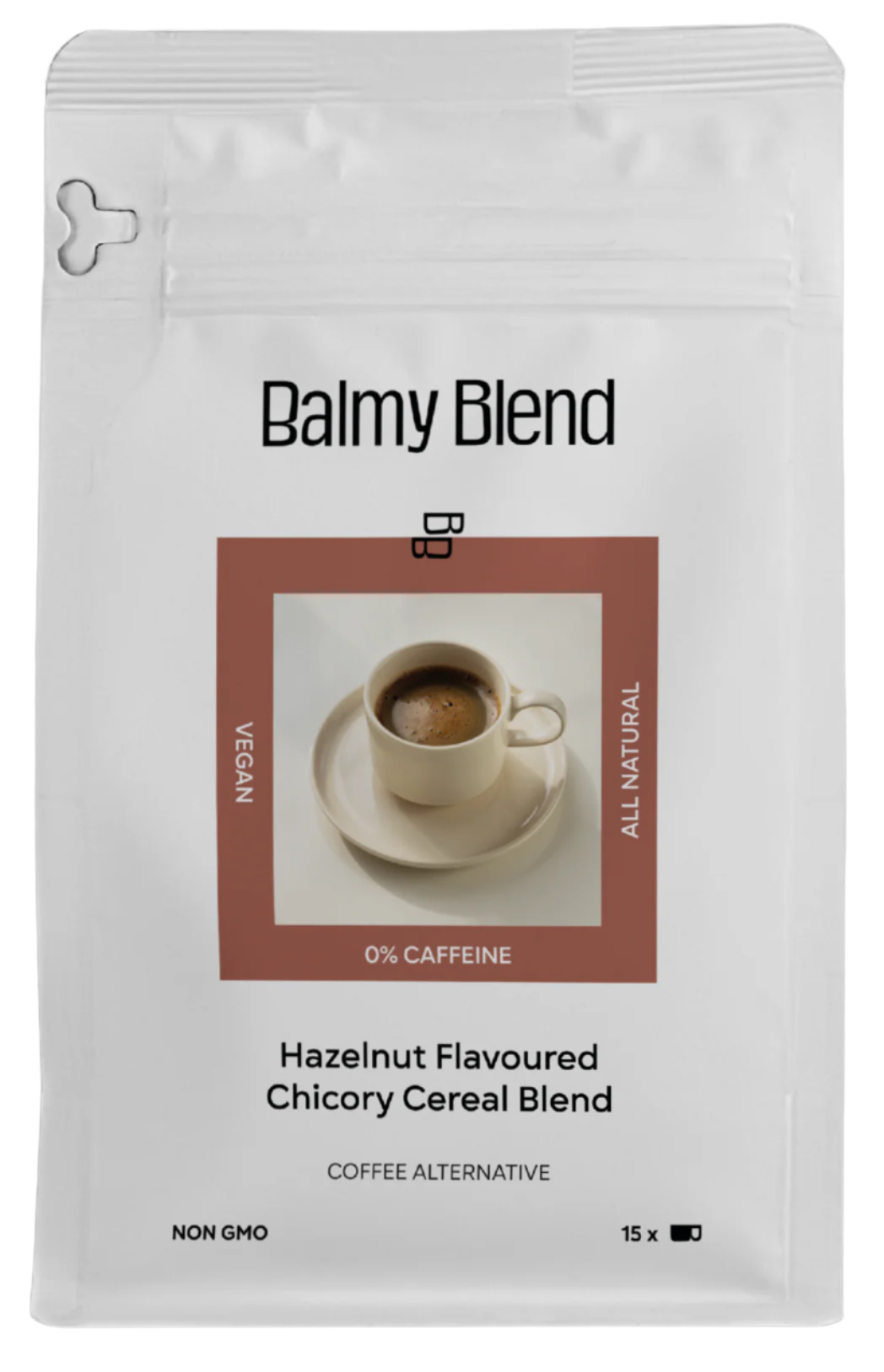Hazelnut flavoured chicory cereal blend 180g